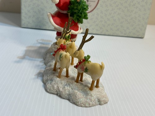 Cherished Teddies Happily Through the Snow We Go Carl Santa Figurine 4023738 - Imagen 5 de 6