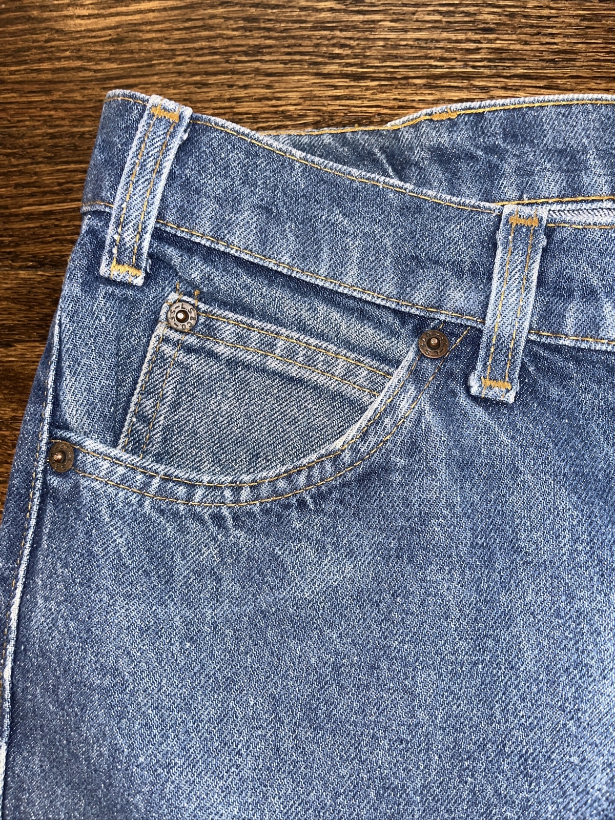 Levis Jeans Mens 38 x 34 Leather Tab Straight Leg Denim - View 9