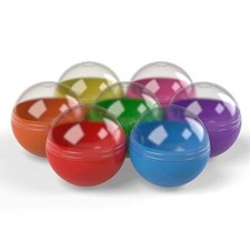Vending Machine Capsules 500pcs Empty Semi Colored Round Capsules Big Size 2''