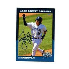 Joe Donovan signed autograph 2021 Lake County Captains baseball card U-M d