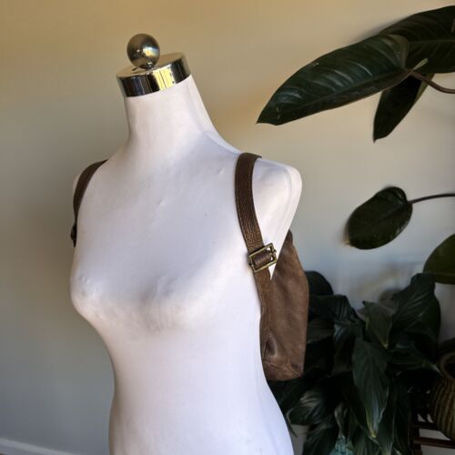 VTG Campomaggi Leather Backpack Italian Designer Bag Nicely Worn In Adjustable - Picture 7 of 24