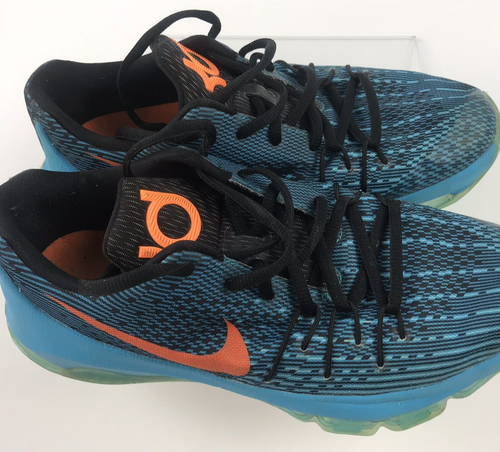 NIKE KD 7 Youth Kevin Durant Bright Aqua Blue Orange 768867- 480 - Picture 5 of 7