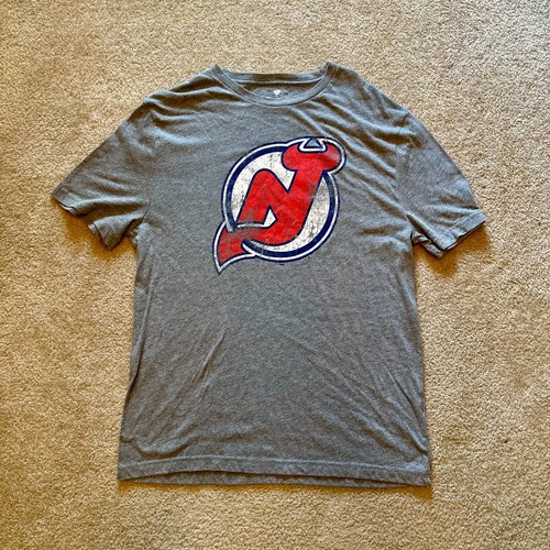 Men's  Heather Gray New Jersey Devils Wraparound Tri-Blend T-Shirt (L) Large - Picture 1 of 2