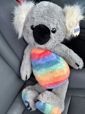 FAO Schwarz Dreamies Rainbow Koala Ultra Plush Stuffed Animal Soft Gray 18 Inch