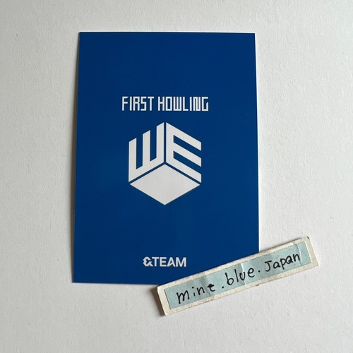 &TEAM First Howling : WE Universal music Limited to 100 hand-signed photo card - Picture 11 of 19