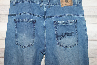 JOKER BRAND Mens Jeans Distressed Cut off Hemline Size 42x27