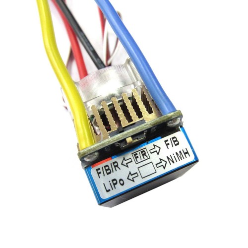 HP 480A Brushed ESC 3-Modes Speed Controller 2-4S for 1/10 RC Buggy Truck Car - Picture 3 of 6