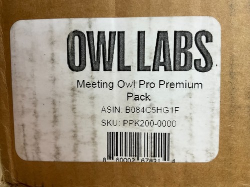 Owl Labs Meeting Owl Pro 360 Degree Conference Camera Premium Pack PPKU200-1000