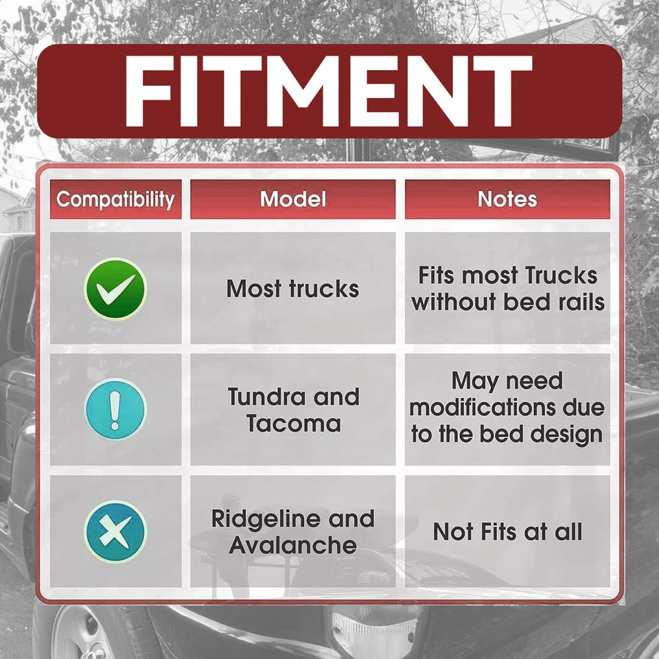 Universal Para Camioneta Escalera Estante Cama Kayak 800lbs Ajustable Resistente Foto 4 de 4