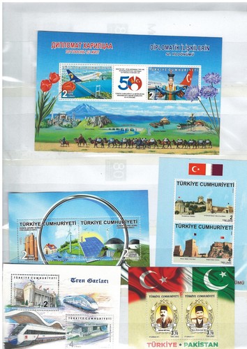 TURKEY stamps 2019 -2020-2016-2017-2022-2023 block 33 pieces - Picture 3 of 4