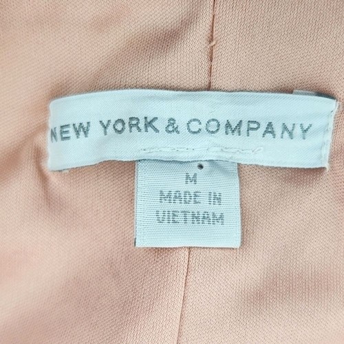 Falda lápiz New York & Company Wiggle mediana elástica rosa floral trabajo femenino - Imagen 3 de 8