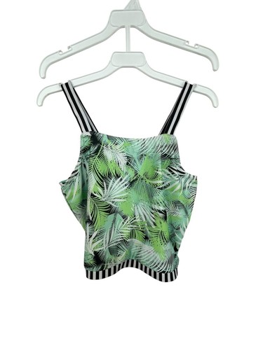 Hurley 3 Piece Palm Leaves Swim Set Girls Size 14/16 Green Black Rash Guard - Picture 5 of 7