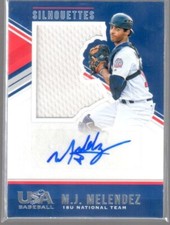 2018 USA Stars & Stripes M.J. MELENDEZ 18U ROOKIE GU JERSEY & AUTO! #/199!