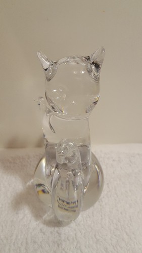 STEPHENS PORTUGAL Cristal Vidrio GATO Producido Exclusivamente para Danbury Como Nuevo - Imagen 4 de 9