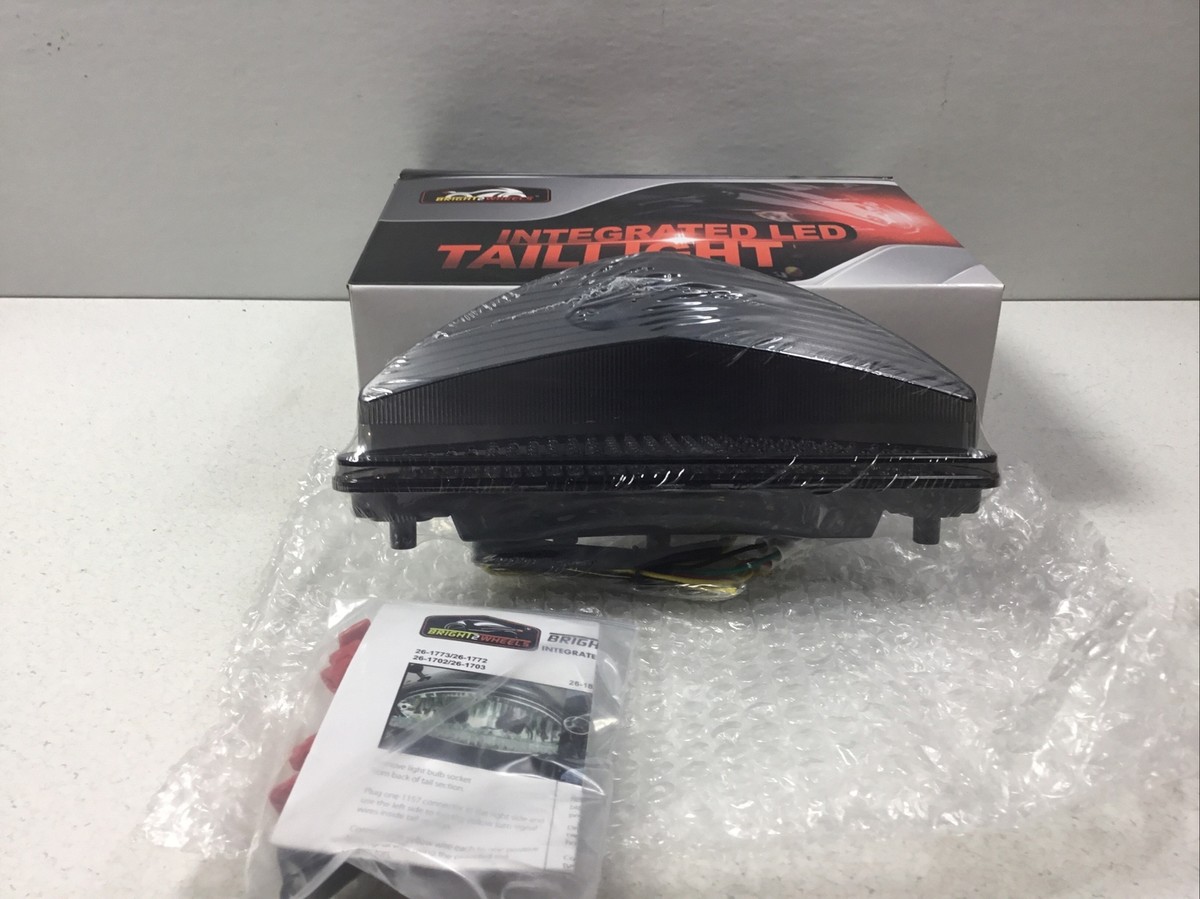 Bright 2 Wheels LED Motorcycle Taillight TZY-236-INT-S NEW 26-1773