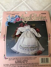 Bucilla Embroidery Kit 33220 ANGEL BABIES A Friend Loveth 15" Partly Completed