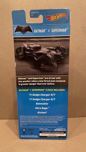 Hot Wheels Batman VS Superman 5 Pack 2015 Diecast - Picture 3 of 10