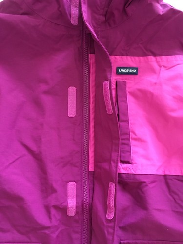 Lands End Kids XL Squall Fleece Lined Waterproof Insulated Jacket Fuchsia Plum - Picture 12 of 23