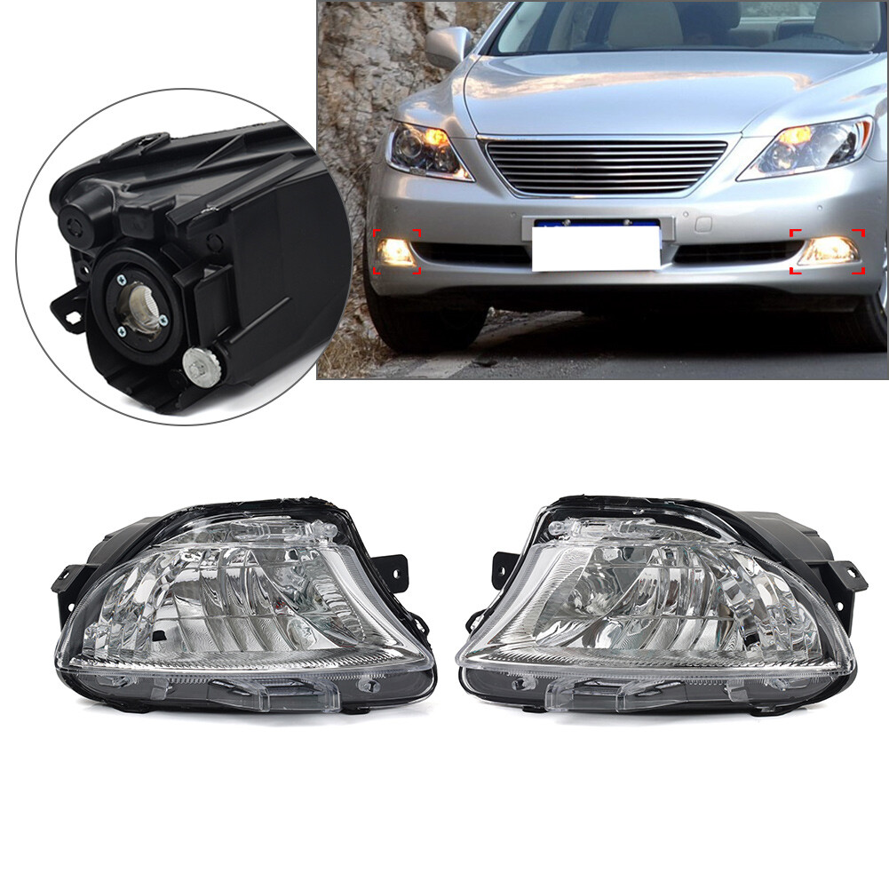 Clear Front Bumper Fog Light Turn Signal Lamp Assembly for Lexus LS460 LS600h