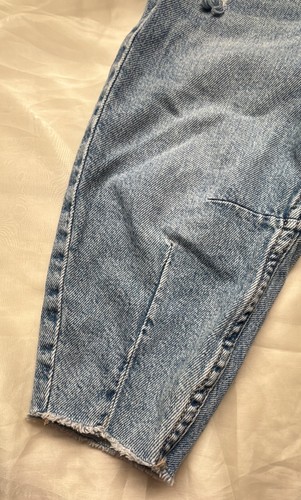 Zara Distressed tapered Jeans Blue Kids Size 4 - Picture 2 of 10