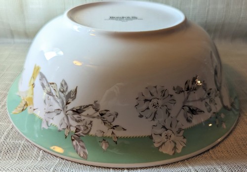 BonJour Dinnerware Fruitful Nectar 10" Porcelain Serving Bowl Hummingbird - Picture 11 of 14