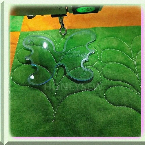 QuiltEase geradliniges Lineal: Perfekte Vorlagen für frei bewegliches Quilten auf Dom - Bild 5 von 5