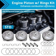 Engine Piston W Rings Kit Suitable For Kia Sorento Optima Hyundai Sonata 2.4l
