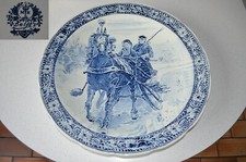 Grande Assiette   **  DELFT'S MRL Boch céramique  **  plat  40 cm de diamètre