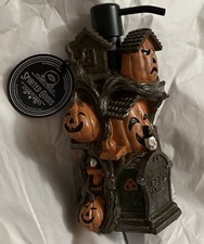Spirited Goods Haunting soap dispenser Pumpkins Skull Tree House Creepy New