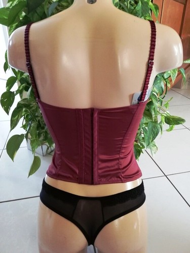 ECLIZIA BY LILLY CORSET TAILLE S COLORIS BORDEAUX REF E00662 - Picture 3 of 3