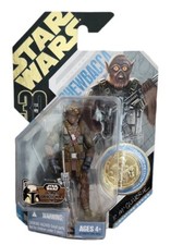 Hasbro Star Wars Mcquarrie Series Chewbacca #21 Rare Gold Coin 30th Anniversary