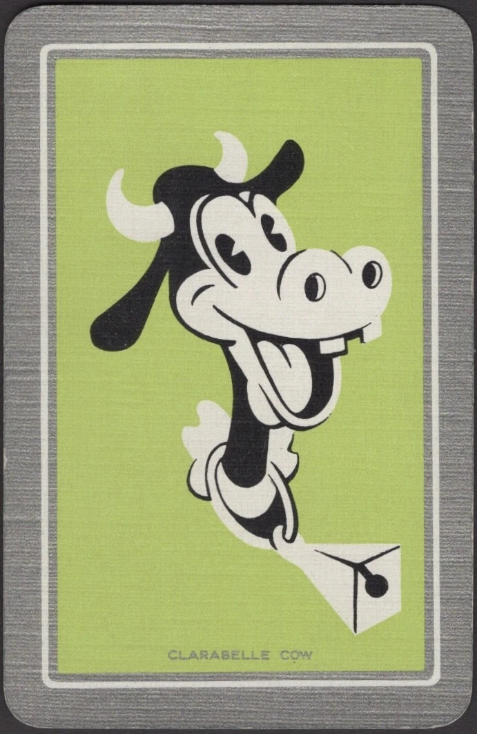 Playing Cards Single Card Old Vintage DISNEY Named CLARABELLE