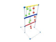 Ladder Toss Game Set with 6 Bolos Backyard Family Kid Games 16856