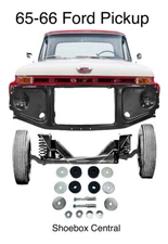 1965 1966 Ford Pickup Truck Radiator Core Support to Frame Hardware Pad Kit