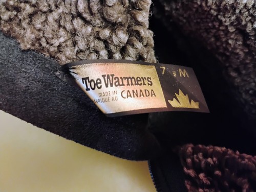 Pristine Toe Warmers Canada Boots Size 7 1/2 M Leather lined - Picture 5 of 5