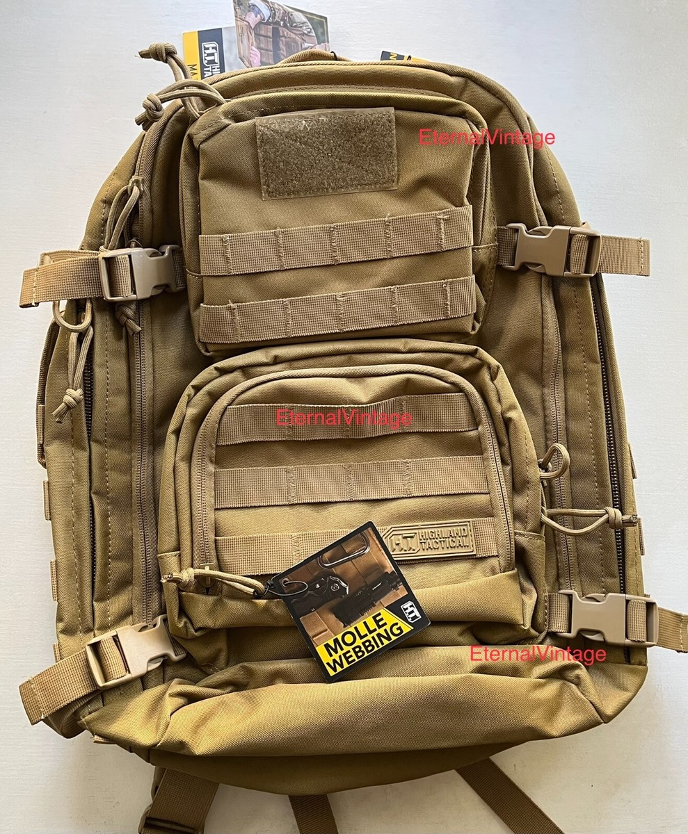 【新品】HIGHLAND TACTICAL バックパッグ NEW w/ Tags Highland Tactical Backpack - MAJOR - Black or