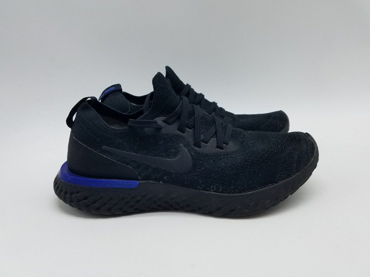 美品✨NIKE スニーカー　Epic React Flyknit 黒　24cm Nike Epic React Flyknit Women's Size 8 Running Shoes Black