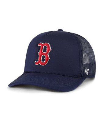 Boston Red Sox '47 Brand Navy Foam Front Mesh Trucker Snapback Hat