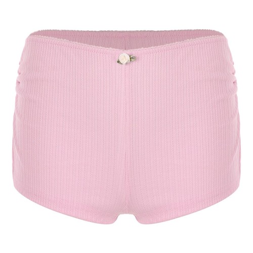 Women's Boyshorts Club Bottoms Home Hot Pants Low Waist Shorts Pajama Gingham - Picture 21 of 84