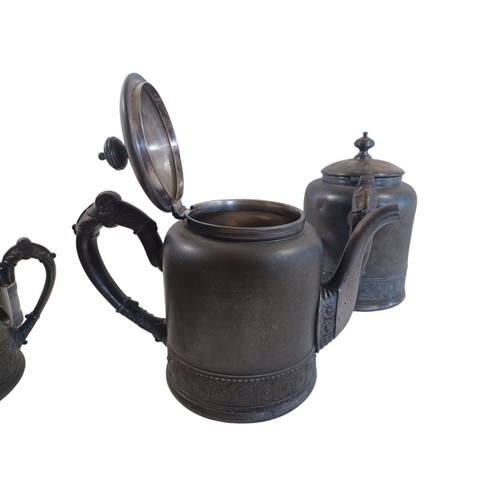 4 Stück PairPoint Vierfachteller Silber Tee Kaffeekanne Milchkännchen Zucker Set USA Vintage - Bild 9 von 13