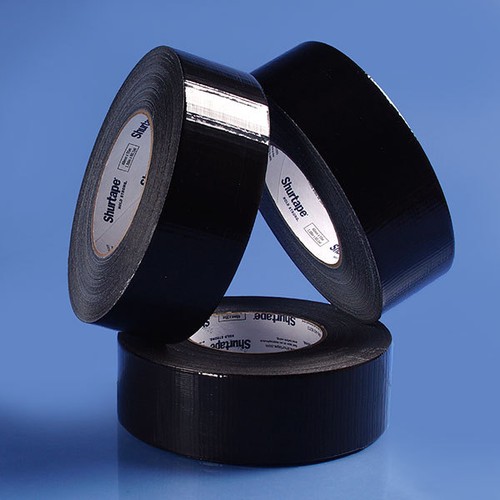 Cinta gaffer de conducto negro de 6 rollos 44 mm 50 metros cable eléctrico de alta resistencia ancho largo - Imagen 2 de 5
