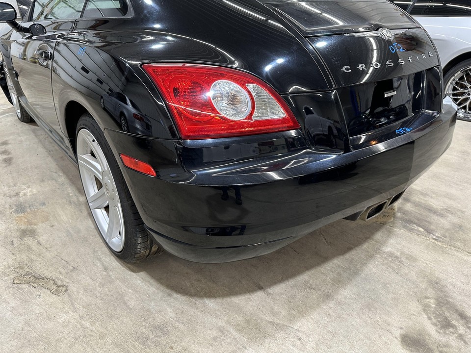 04-08 CHRYSLER CROSSFIRE REAR BUMPER COVER BLACK CLEAR PAINT P41 | eBay