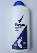 REXONA EFFICIENT TALCO PARA PIES DEODORANT FOOT TALCUM POWDER 200g
