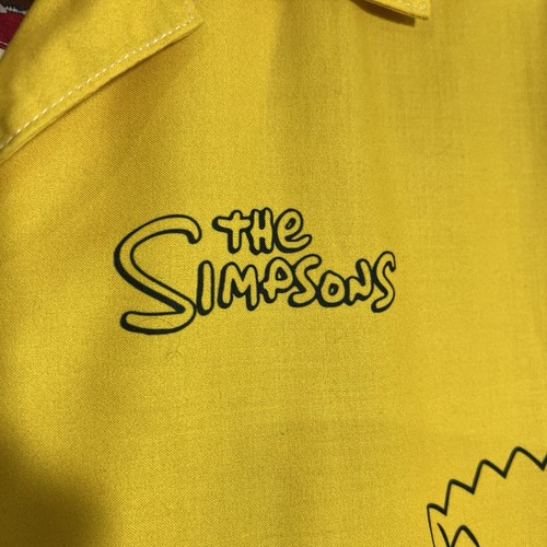 Camicia manica corta uomo The Simpsons gialla spaccata manica corta bottoni hawaiani S - Foto 2 di 11