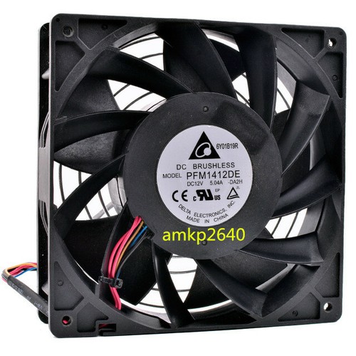 For Delta radiator PFM1412DE 4pin Server 140*38mm 12V 5.04A Cooling fan #am3 - Picture 1 of 2