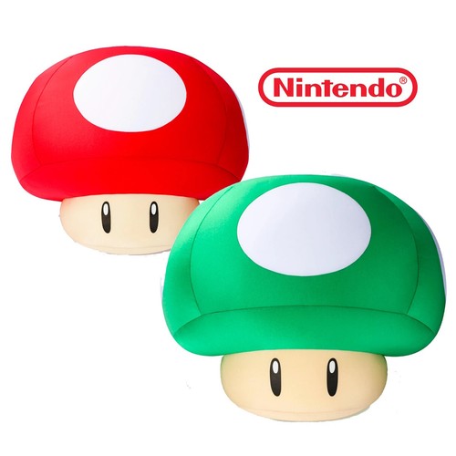 Nintendo TOKYO Official Super Mario Mushroom Cushion 2 Colors JAPAN NEW - Picture 13 of 23