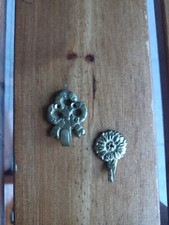 2 Messing- Wandhaken 3 + 3,5 cm