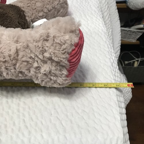 Animal Adventure 2018 Valentine Plush Dog With Pink Heart Stuffed Animal 17” - Picture 9 of 11