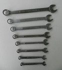 Vintage Craftsman SAE Combination Wrench Set 8 Pc V -VV Series 3/8" to 7/8"  USA