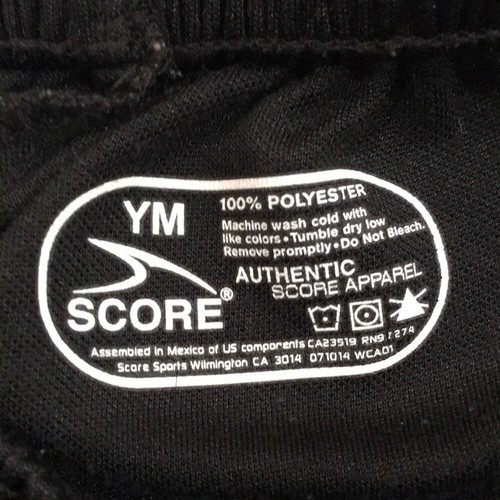Score Boys Sz M 8 Shorts Black Athletic Pull On Activewear Unisex Summer Neutral - Picture 3 of 6